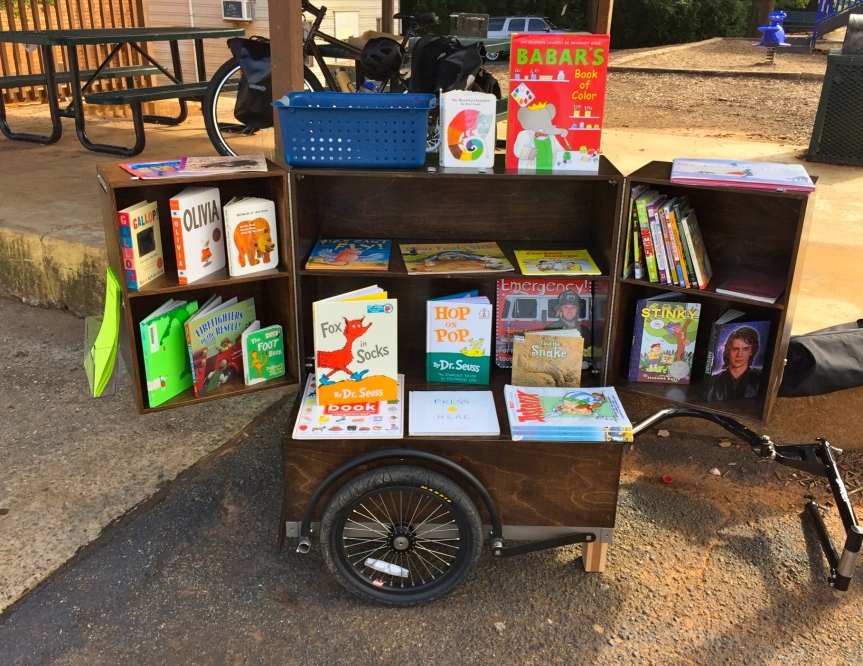 Bibliobike Books on Display