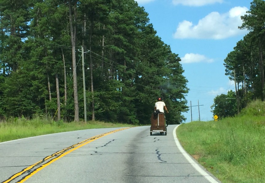 Charging the Hill on Kathwood Drive